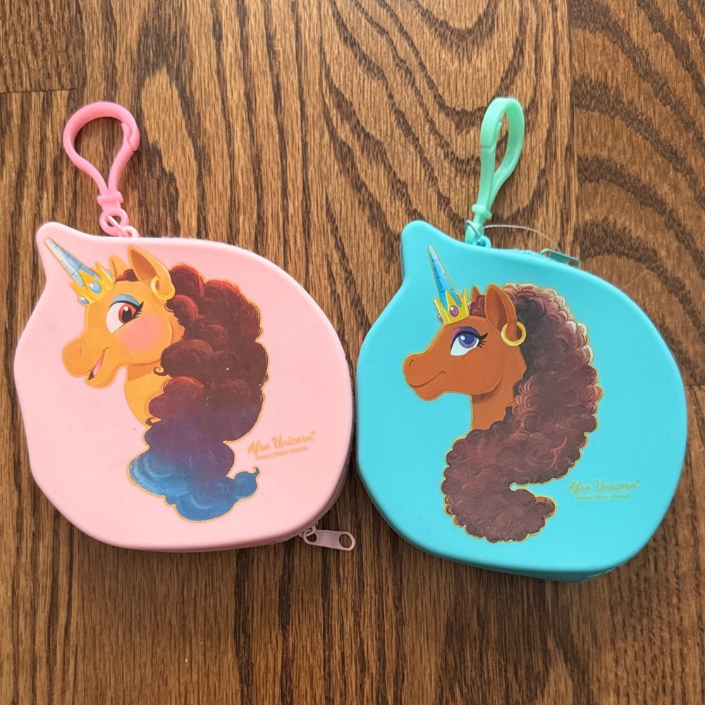 Unicorn Coin Purses in Pink and Blue